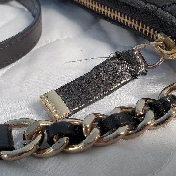 Calvin Klein Quilted Black Leather Bag - Picture 5 of 13